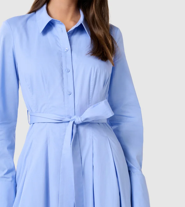 forever new  KALEY Long Sleeves Midi Shirt Dress for Women | Best Price UAE
